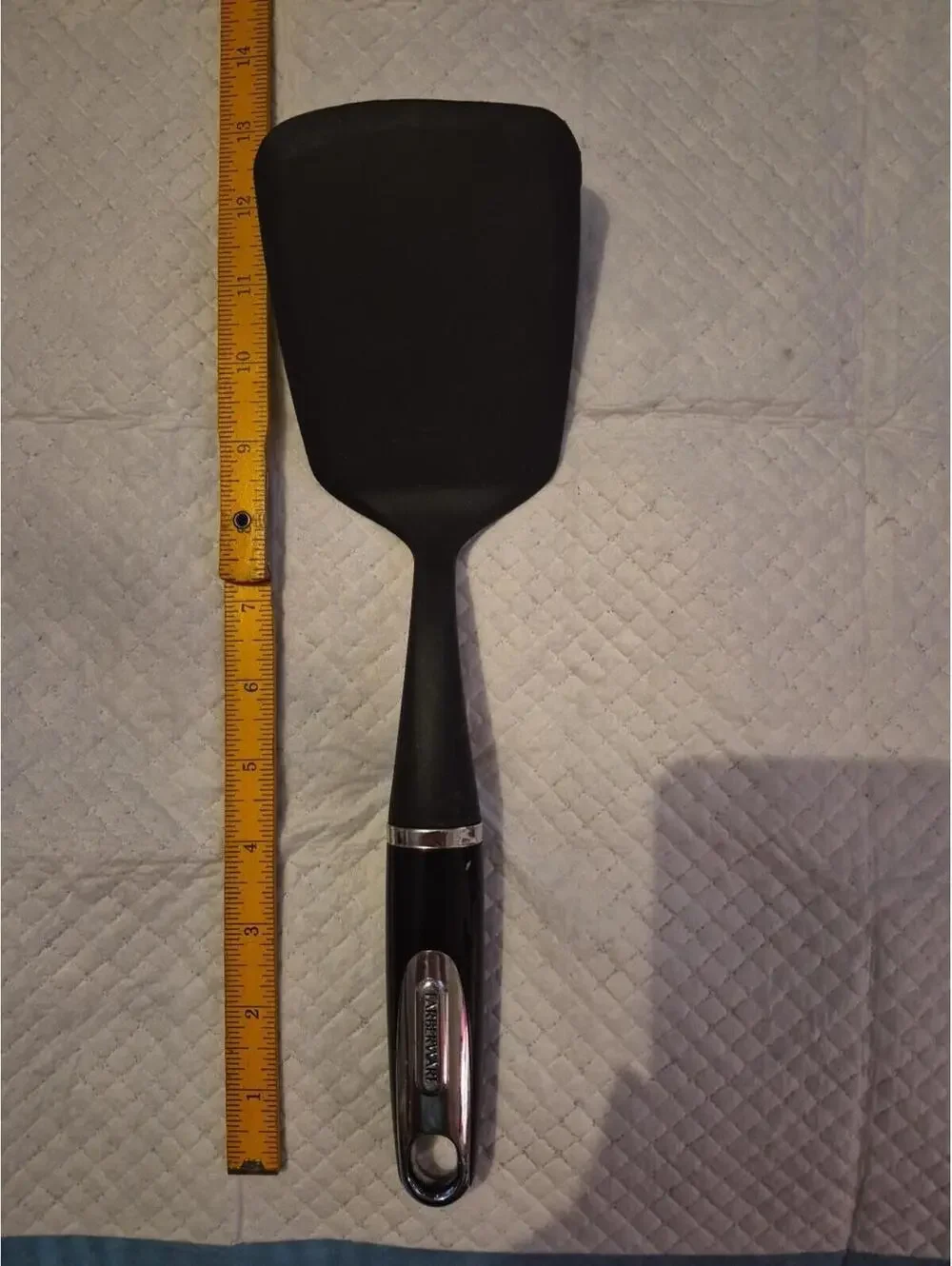 FARBERWARE  BLACK NYLONPLASTIC  SPATULA TURNER FLIPPER UTENSIL WITH STAND 12.5